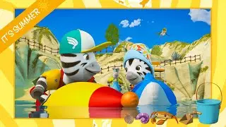 ZOU at the beach 🏖️ New Compilation ☀️ Cartoons for kids 🦓