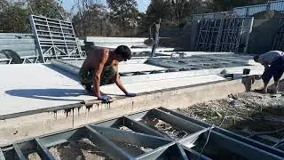 Монтаж каркасного дома из ЛСТК ЗА 11 ДНЕЙ