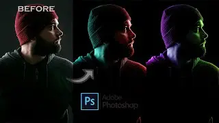 Simple Way To Apply a DUAL LIGHTING Effect in Photoshop