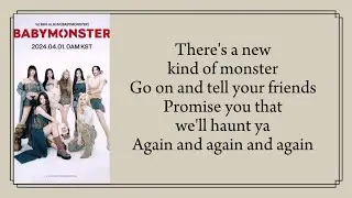 BABYMONSTER monster intro Lyrics