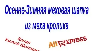 № 93 посылка Aliexpress осенне-зимняя меховая шапка из меха кролика