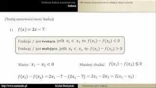Monotonicity of the function