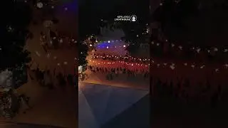 Newlyweds' enchanting first walk amidst sparklers. A magic to behold! 💍