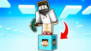 Minecraft TEK BLOK ama HEROBRİNE Şans Blokları!