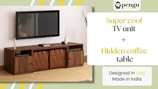 Pengu TV unit with hidden Coffee Table