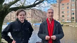 Joep Wisse en Egbert de Vries over hun kandidaatschap in het waterschap Amstel, Gooi en Vecht