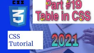CSS Tutorial for beginner || Table in CSS || Web development || Tutorial #32