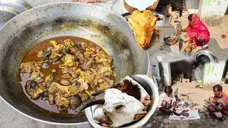special bakre ka mundi Jharkhandi style cooking Pull Adiwasi Style goat recipe 