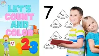 FREE PDF Download Math Worksheet Kindergarten Count and Color Numbers 1-10 Coloring Book Printable