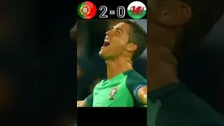 Portugal vs Wales 2016 EURO Semi-Final Highlights #shorts #football #youtube