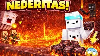 Fui em busca de nederita no meu mundo eterno No Minecraft bedrock 