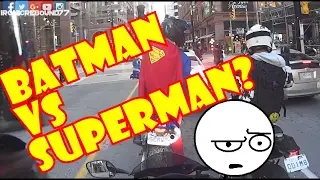 Batman Vs Superman on Motorcycles??