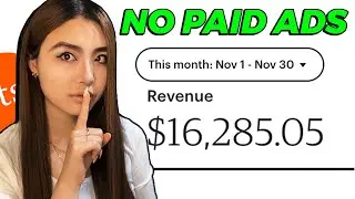 How I Make $15,000/Month on Etsy 100% FREE TRAFFIC (Print on Demand Revenue)