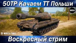 50TP  -  Качаем польские тяжелые танки  -  Воскресный стрим