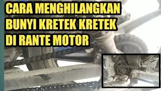How to fix a noisy motorcycle chain