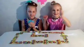 Интересная и занимательная Игра Домино для детей/ Кто же выиграл и з сестричек?