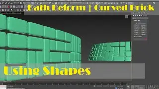 3ds Max Path Deform Modifier | Brick deform curved shape | Circle shape | DC