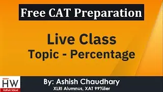 Live Class || Percentage || Free online CAT course