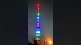 10 лет со дня выбора Крымчан! Симферопольская телевышка осветилась триколором!