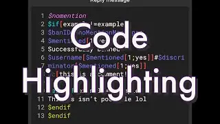 BDFD Now Has Code Highlighting 🎨