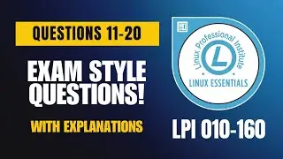 Linux Essentials (010-160) Exam-Style Practice Questions 2026 | Q11–20 (With Explanations)