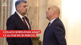 ATENȚIE: Ciolacu și Bolojan au recunoscut că țara noastră este într-o situație periculoasă