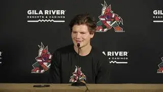 Barrett Hayton at Media Day 2022 | Arizona Coyotes