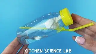 DIY jet boat. Power boat science experiment with baking soda.