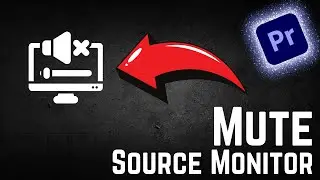 How To Mute Audio In Source Monitor Premiere Pro