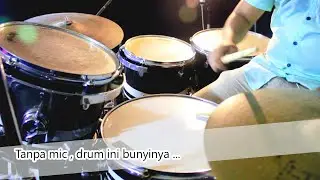 Coba drum tanpa mic di rekam dengan ...