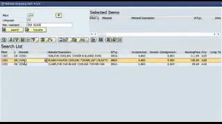 Ordering Materials/Parts using the Material Shopping Cart