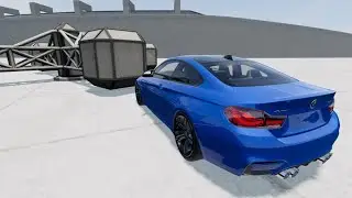 LARGE SPINNER VS BMW M4 (BEAM NG DRIVE)