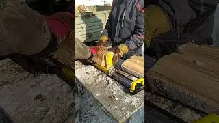 Электрический дровокол. Нашим мужчинам теперь колоть дрова в удовольствие😄