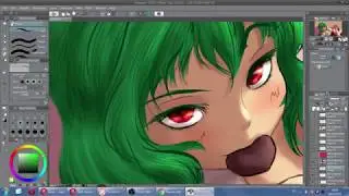 [10x timelapse] Christmas Yuukarin Painting (07 Jan 2019) (風見幽香)