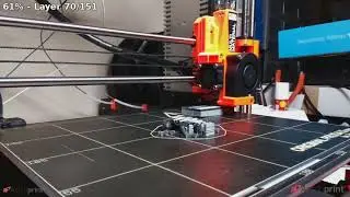 3D Print - First multi-material print, after upgrading the Prusa