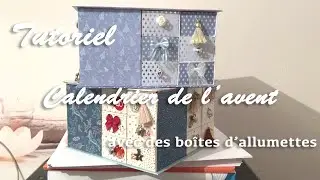 Tuto - Calendrier de l'Avent boîtes d'allumettes - DIY - Papiers action
