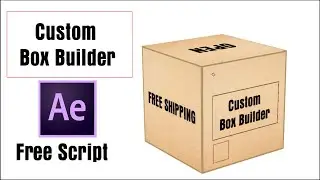 After Effects Tutorial | 3d Box Folding Animation | Free 3d Script