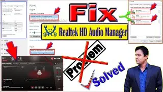 How To Fix Realtek HD Audio Manager Problem In Windows 10 Or 11 A To Z । Fix No Sound In r PC