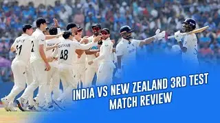 India vs New Zealand 3rd Test Match Review 🏏#indvsnz #crickbuster