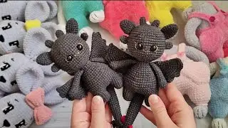 Вязальный влог//Первые драконы в этом году//Планы на новогоднюю игрушку//
