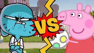 M.U.G.E.N Battles | Nicole Watterson vs Peppa Pig | The Amazing World of Gumball vs Peppa Pig