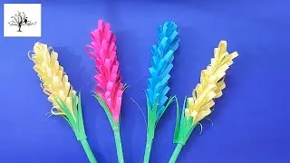 How to make Beautiful lavender paper flowers | Very Easy DIY Crafts | Paper Craft