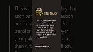 Buyer closing costs explained!