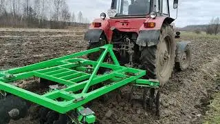 МТЗ-80 з дисковою бороною 2.7м