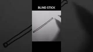 drawing blind stick simple 