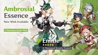 Genshin Impact Emilie Banner Wishing at 40 pity + Weapon Banner wishing