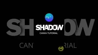 Shadow Text Effect canva tutorial 