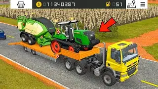 Making Square Bales With Fendt In Fs18 | Fs18 Multiplayer | Timelapse |