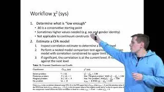Workflow for discriminant validity analysis