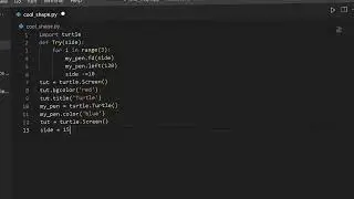 Python pattern program to print amazing pattern using turtle module for beginners part - 17 